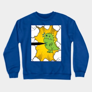 Kite Motif Child Funny Kite Crewneck Sweatshirt